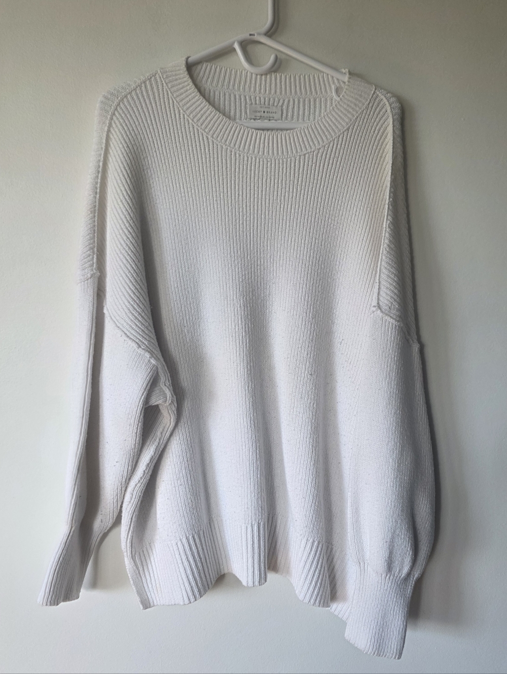 Lucky Brand Ribbed Crewneck Sweater
